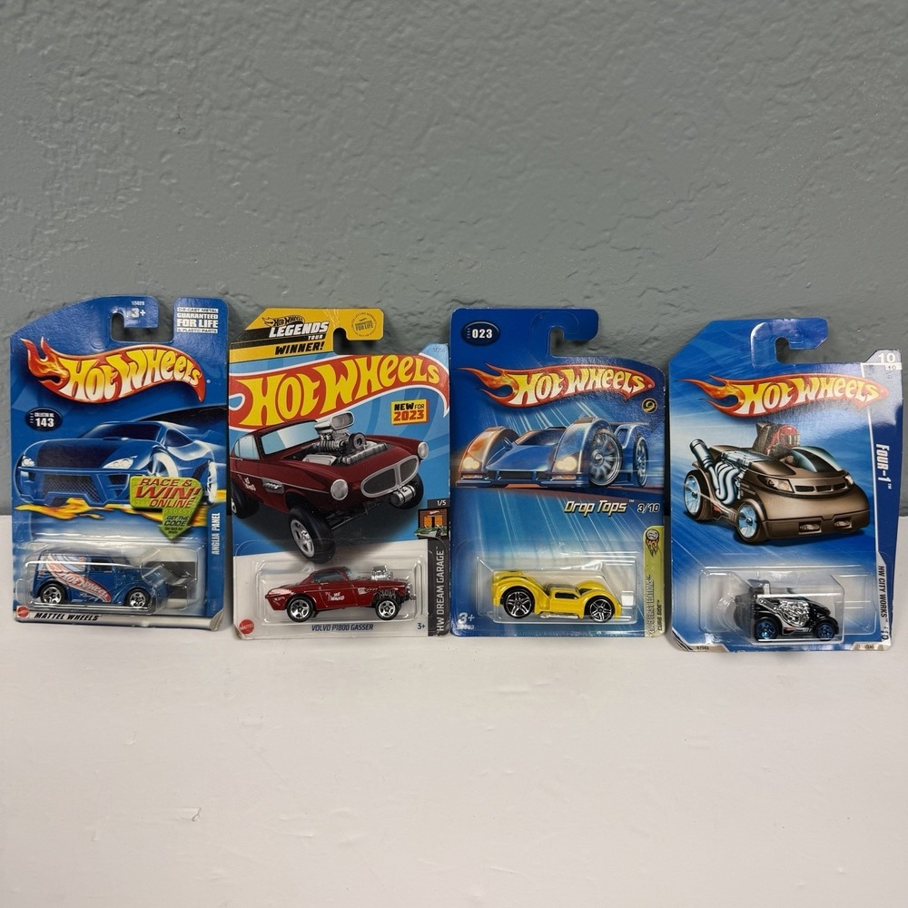 Hot Wheels Bent Cards Still Sealed Lot Of 4 Various Models
